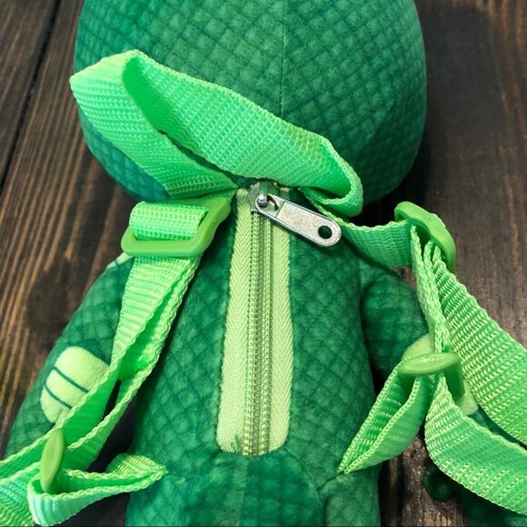 Disney PJ Masks Gekko Large Plush Backpack Toy Kids Stuffed Animal Play Green - Picture 5 of 8